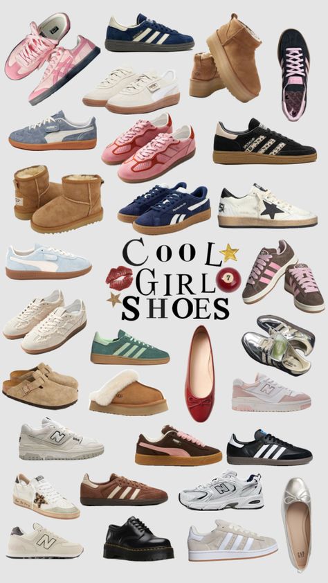 #shoes #inspo #wishlist #shoewishlist Shoe Inspo 2024, Shoes Inspo 2024, Shoe Recommendation, Shoes That Go With Everything, Must Have Shoes For Women, Shoes Collage, Stockholm Shoes, Shoes Poster, Shoes Aesthetic