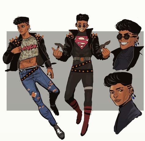 Rocker Character Design, Oc Manga, Black Characters, Black Anime Characters, Black Artwork, Wow Art, Superhero Design, Superhero Art, Illustration Character Design