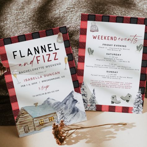 Bachelorette Party Hashtags, Flannel And Fizz, Bachelorette Camping, Cabin Bachelorette, Bachelorette Card, Ski Bachelorette, Mountain Bachelorette, Winter Bachelorette, Camping Bachelorette