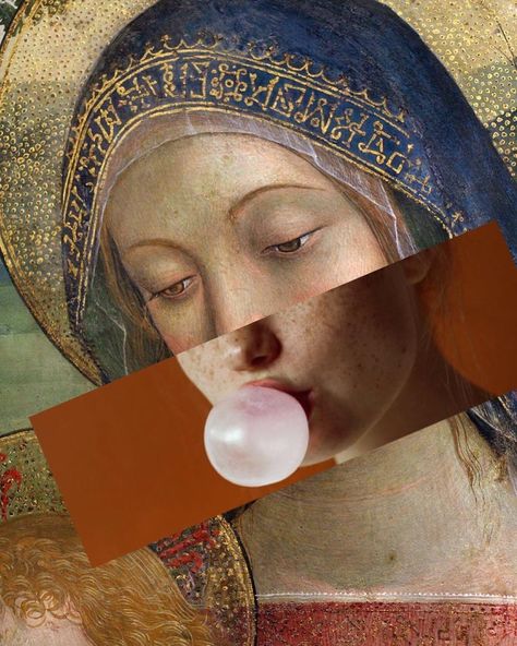 Artist Creates Pop Mashups By Mixing Famous Paintings With Pop Culture References | artFido Old Vs New Art, Runway 2024, Modern Baroque, Art Humor, Modern Graphic Art, Most Famous Paintings, Baroque Art, Famous Paintings, Blowing Bubbles