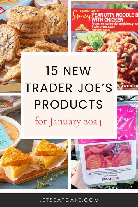 These are the best new products available at Trader Joe's in January 2024. Trader Joe Favorites, Trader Joe’s Best Items, Best Things To Buy At Trader Joes, Trader Joe’s Shopping List 2024, Trader Joe Finds, Trader Joes Must Haves 2024, Trader Joe’s Favorites, Best Trader Joe’s Finds, Trader Joes Must Haves 2023