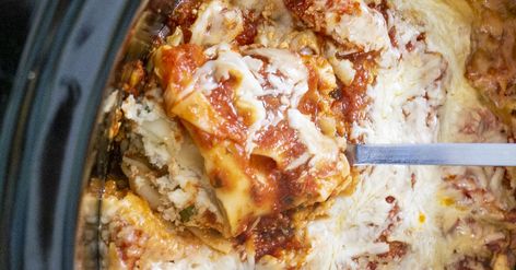 No-Boil Slow Cooker Lasagna Tomatoes Recipes, No Boil Lasagna, 12 Tomatoes Recipes, Crockpot Lasagna, Slow Cooker Lasagna, Pot Lasagna, Italian Recipe, 12 Tomatoes, Crock Pot Slow Cooker