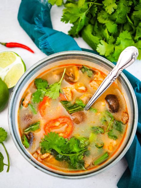 EASY Tom Yum Soup Recipe – The Travel Bite Easy Tom Yum Soup Recipe, Easy Tom Yum Soup, Tom Yum Soup Recipe, Soups To Make, Tom Yum Paste, Thai Red Chili, Lemongrass Paste, Thai Chili Pepper, Red Chili Paste