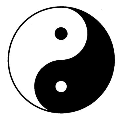 Celtic Karma Symbol | YIN YANG : A Chinese Tao picture of universal harmony and the unity ... Karma Symbol, Easy Skull Drawings, Harmony Symbol, Kanji Symbols, Logo Design Examples, Deadpool Wallpaper, Sigil Magic, Anime Christmas, Spiritual Symbols