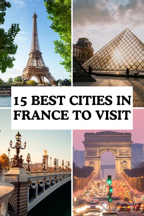 Discover the top 15 best cities in France to visit! From the romantic streets of Paris to the vibrant culture of Lyon, explore the charm and beauty of these must-see destinations. Each city offers unique experiences and attractions. Click the link for more details and start planning your French adventure! Travel To France, Best Places To Visit In France, France Must See, Best Cities To Visit In France, France Tourist Attractions, France Historical Places, France Destinations, France City, France Aesthetic