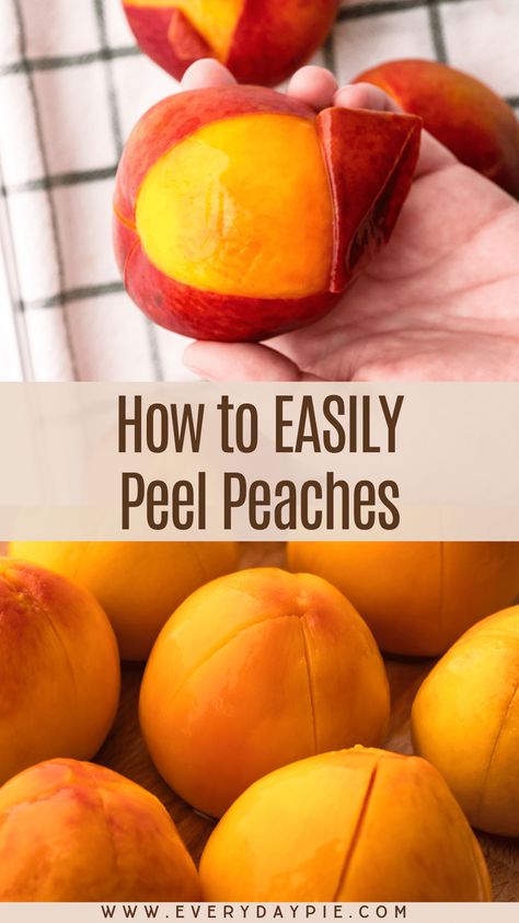 How To Skin Peaches, Easy Way To Peel Peaches, How To Peel A Peach, Peel Peaches Easy, Best Way To Peel Peaches, Blanching Peaches To Peel, How To Peel Peaches Easily, Peeling Peaches Easy, Skinning Peaches