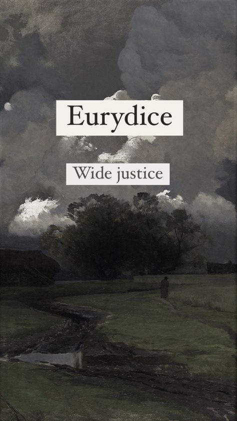 Name, name meaning, name inspiration, Greek mythology names, myths, dark names, Names, Names meaning.  Eurydice, Eurydice myth Names That Mean Justice, World Names Ideas, Unique Surnames, Whimsical Names, Star Names, Rare Names, Fantasy Character Names, Snake Bite, Best Character Names