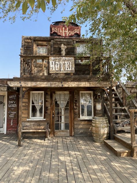 The California Pioneer Town You’ve Probably Never Heard of But Should Definitely Visit - Pioneer Town California, Western Town Buildings, Western Buildings, Western Village, Pioneer Town, Wild West Town, Western Architecture, Cowboy Town, Old Western Towns