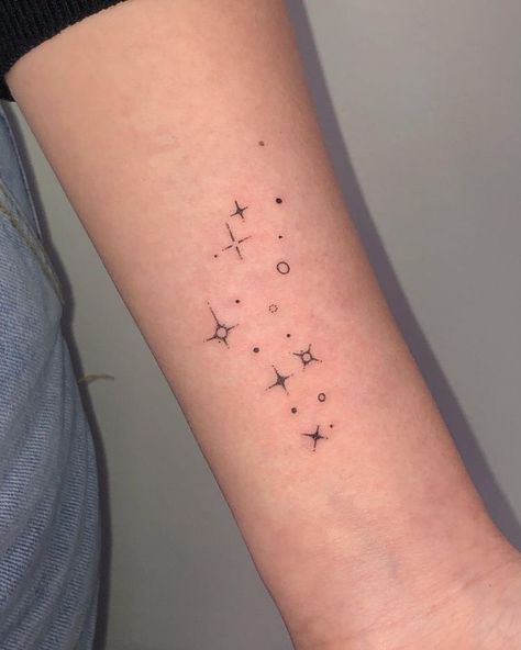 Starlight Tattoo, Soft Tattoo, Stick Poke Tattoo, Cool Wrist Tattoos, Hand Poked Tattoo, Red Tattoos, Small Hand Tattoos, Dainty Tattoos, Subtle Tattoos