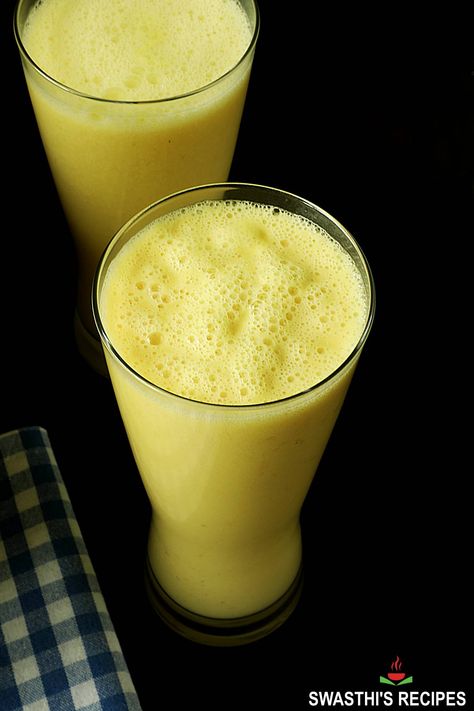 Creamy and delicious pineapple shake made with fresh pineapple. You can easily customize this recipe to your taste. Pineapple Milkshake Recipe, Mango Pineapple Herbalife Shake Recipe, Pineapple Milkshake, Pineapple Skin Drink, Smoothie Pineapple, Aloha Pineapple Smoothie, Pineapple Shake, Shake Recipes Healthy, Healthy Milkshake