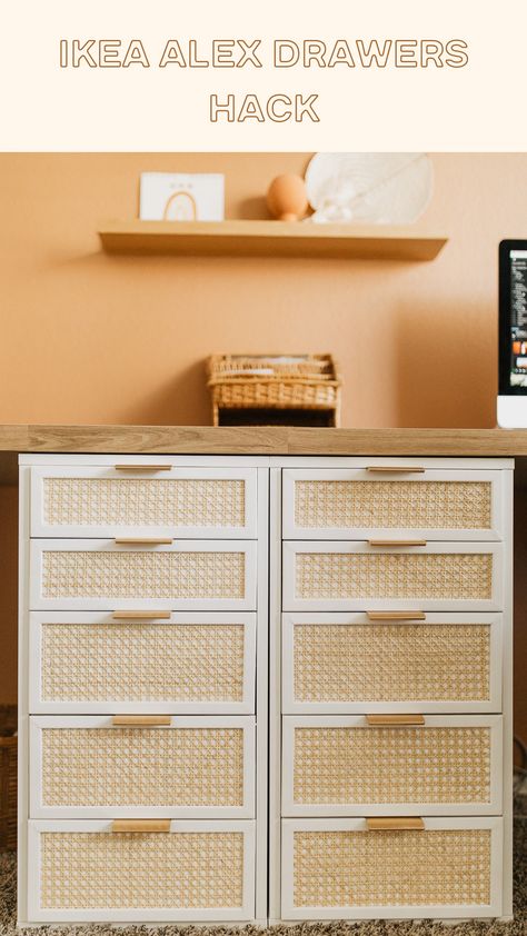 Ikea Alex Drawers Desk Hack | The Hardins Alex Drawer Bedroom, Diy Alex Desk, Bobo Desk, Ikea Hack Alex Drawers, Diy Ikea Alex Desk, Alex Ikea Drawers Hack, Ikea Alex 9 Drawers Hack, Ikea Hack Drawers, Ikea Alex Ideas