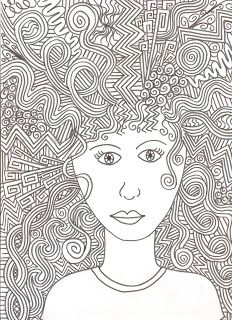 Crazy Hair Drawing, Class Portraits, Line Quality, Quality Drawing, Art Lessons Middle School, Art Lessons For Kids, Drawing Exercises, Smart Art, Smart Ideas