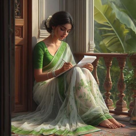 Indian Women Painting, Simple Saree Designs, Saree Poses, Desi Fashion Casual, Indian Photoshoot, Indian Aesthetic, Cute Couple Art, Couples Poses For Pictures, Saree Look