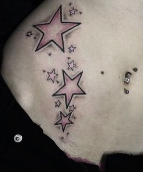 Star Tattoos For Men, Star Tattoo Meaning, Small Star Tattoos, Emo Tattoos, Ink Therapy, Pink Tattoo, Star Tattoo Designs, 1 Tattoo, Dream Tattoos