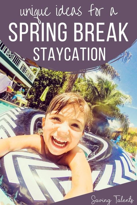 Spring break is just around the corner!  If you're trying to live a frugal lifestyle and can't spend a fortune on a vacation (or you just don't want to), here are some fun ideas for a stay-cation over spring break! Spring Break Staycation Ideas, Staycation Ideas, Quality Family Time, Frugal Lifestyle, Family Home Evening, Game Nights, Volunteer Opportunities, Dress Appropriately, Picnic In The Park