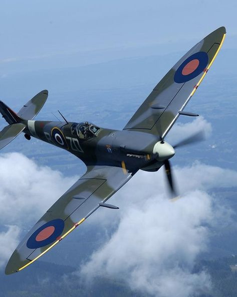 What do you know about Supermarine Spitfire? 🤔 #ww2 #supermarinespitfire #fighterjet #futureisintheskies #airfighters #airfightersww2series… Spitfire Tattoo, Spitfire Airplane, Spitfire Plane, Raf Aircraft, Crimson Skies, Ww2 Fighter Planes, Wwii Fighter Planes, Flying Machine, Wwii Airplane