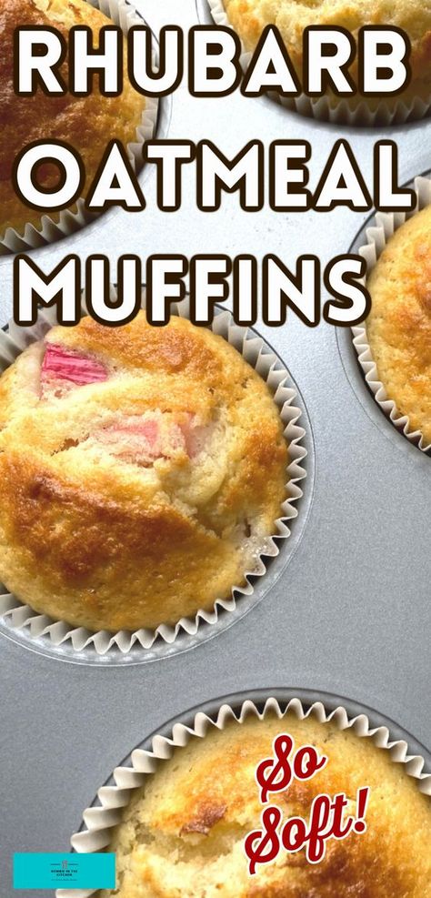 Rhubarb Bran Muffins, Rhubarb Oat Muffins, Strawberry Rhubarb Oatmeal Muffins, Low Sugar Rhubarb Muffins, 1 Cup Rhubarb Recipes, Rhubarb Muffins Healthy Greek Yogurt, Ww Rhubarb Recipes, Easy Rhubarb Muffins, Rhubarb Muffins With Sour Cream