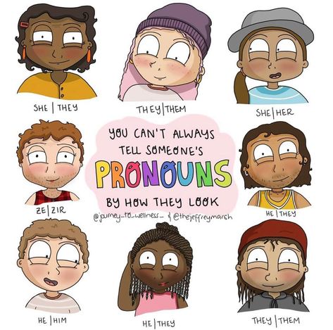 Funny Pronouns, Gender Pronouns, Trevor Project, Lgbtq Funny, Gay Memes, Lgbt Art, Identity Art, Get Educated, Gender Identity