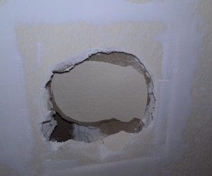 How to Fix a Hole in the Wall Hole In Wall Repair, Fix Hole In Wall, Spray Texture Walls, Hole In Wall, Textured Spray Paint, How To Patch Drywall, Wall Repair, Drywall Repair, Hole In The Wall