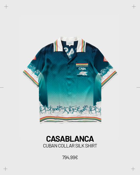 Swipe for the latest silk shirts by Casablanca and pick your favorites on www.bstn.com! #bstnstore #casablanca Casablanca Shirt, Silk Shirts, Silk Shirt, Casablanca, Silk, Quick Saves