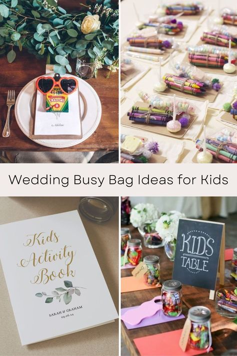 wedding ~ kids table wedding ~ kids table ~ wedding with kids ~ kids wedding activities ~ amazon ~ amazon storefront products ~ amazon wedding ~ kids activity book wedding ~ kids wedding favors Kid Wedding Activities, Kid Friendly Wedding Ideas, Wedding Busy Bags, Busy Bag Activities, Kids Table Wedding Activities, Kids Wedding Favors, Kids Table Wedding, Kids Activity Book, Amazon Wedding