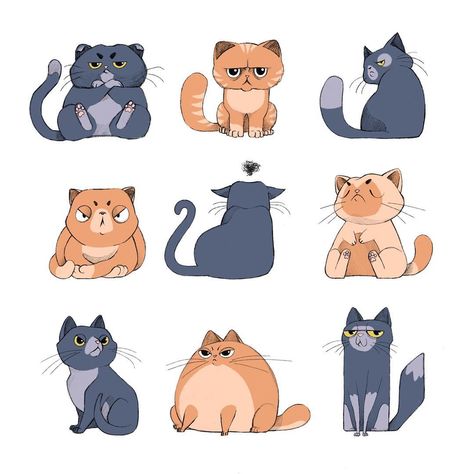 Derpy Cat Drawing, Grumpy Cat Tattoo, Grumpy Cat Drawing, Grumpy Cat Cartoon, Grumpy Cat Art, Cats Doodle, Train A Cat, Derpy Cats, Grumpy Cats