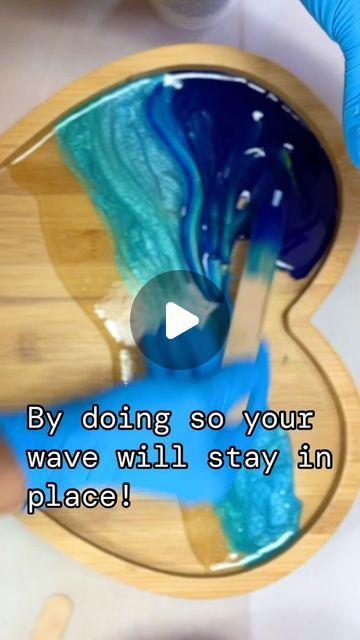 Carey Gerst LLC on Instagram: "🌊💙 Are you ready to embark on your resin art journey?   🌊 Let’s start with the first wave layer, which sets the foundation for your masterpiece! Follow these steps for a successful first wave layer. READ the captions in the video!!   💙 @eyecandypigments  Satori White Okinawa Blue Angel Blue Suiko Blue Use Code Blucherry to save 15% at checkout!   🌊 @masepoxies  Table Top Resin Use Code Blucherry to save $$ at checkout!   . . . . . . . . . . . #resinart #howto #tutorial #arttutorial #phoenix #artreels" How To Use Resin For Beginners Video, Beach Theme Resin Art, How To Do Resin Art Tutorials, Resin Waves Tutorial, Resin Beach Art Tutorial, Resin Art Tutorial Videos, Resin Tutorial Videos, Resin Crafts Tutorial Videos, Resin Ideas Projects