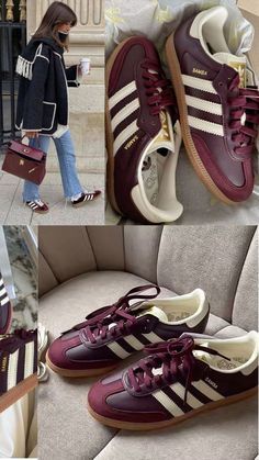 Shoes 2024 Women, Woman Shoes 2024, Shoes For Winter Womens, Shoes Inspo 2024, Cool Sneakers Women, Shoes To Get, Samba Style, Outfit Tenis, Shoes Women Winter