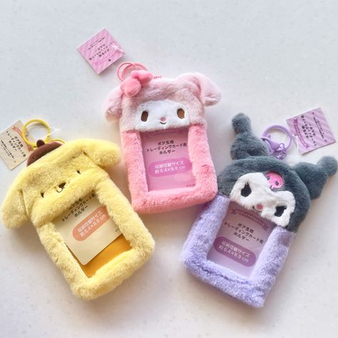 Genuine Sanrio Plush Card holders🎀✨ Perfect for ID cards and photo cards $85TTD Styles available: Kuromi My Melody Pompompurin Click the link in our bio to shop✨ 🇹🇹nationwide delivery starting at $40 #sanrio #sanriojapan #the21suns #kawaiifashion #y2kaesthetic #explorepage #trinidadandtobago🇹🇹 #pompompurin Sanrio Plush, Kuromi My Melody, My Melody, Y2k Aesthetic, Kawaii Fashion, Card Holders, Photo Cards, Card Holder, Pom Pom