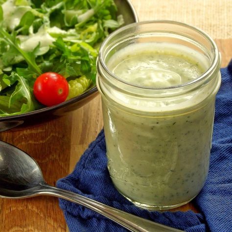 Silken Tofu Vegan Ranch Dressing Tofu Ranch Dressing, Healthy Ranch Dressing Recipe, Easy Ranch Dressing, Healthy Homemade Ranch Dressing, Vegan Dressings, Healthy Ranch Dressing, Ranch Dressing Recipe Homemade, Vegan Ranch Dressing, Salad Dressing Recipes Healthy