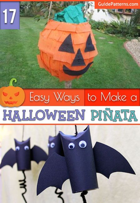 17 Easy Ways to Make a Halloween Piñata | Guide Patterns Make Your Own Pinata Diy, Diy Halloween Pinata Easy, Pumpkin Pinata Diy, Diy Halloween Pinata, Halloween Pinata Ideas, Halloween Pinata, Piñata Ideas, Ghost Diy, Diy Pinata