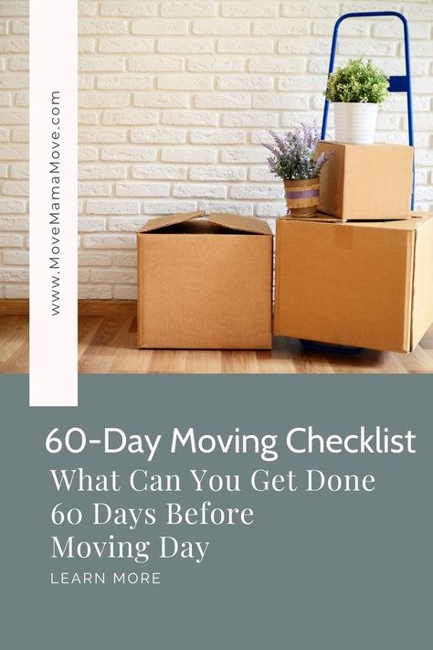 Wondering what to prioritize 60 days before moving? This 60-day moving checklist will help you stay on track and ready for the big day. Moving Ideas, Moving Checklist, Big Move, Stay On Track, Moving Day, Relocation, Focus On, Big Day, Track