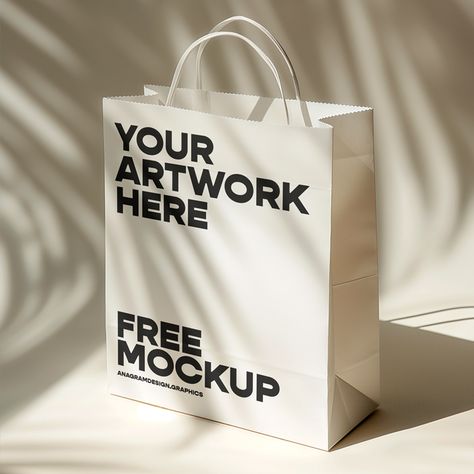 Free White Paper Bag Mockup PSD Free Mockup Website, Packaging Mockup Free Psd, Bakery Mockup, Website Mockup Psd, Paper Bag Template, Product Mockup Design, Mockup Design Ideas, Branding Mockups Free, Business Mockup