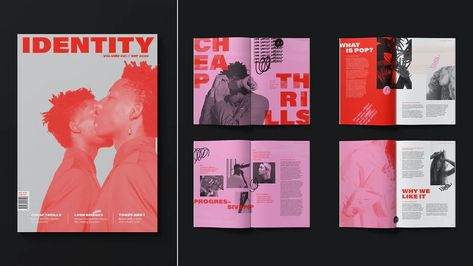 Magazine Design Cover, Mises En Page Design Graphique, Magazine Layout Inspiration, Student Portfolio, 포트폴리오 레이아웃, Zine Design, Magazine Spreads, Graphic Design Course, Graphics Layout