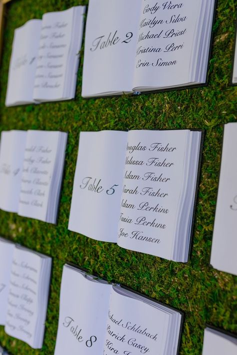 Wedding Seating Chart Book, Alternative Seating Chart Wedding, Storybook Seating Chart, Bookcase Seating Chart, Book Themed Seating Chart, Book Seating Chart, Story Book Seating Chart, Fall Wedding Seating Chart Ideas, Holiday Wedding Seating Chart