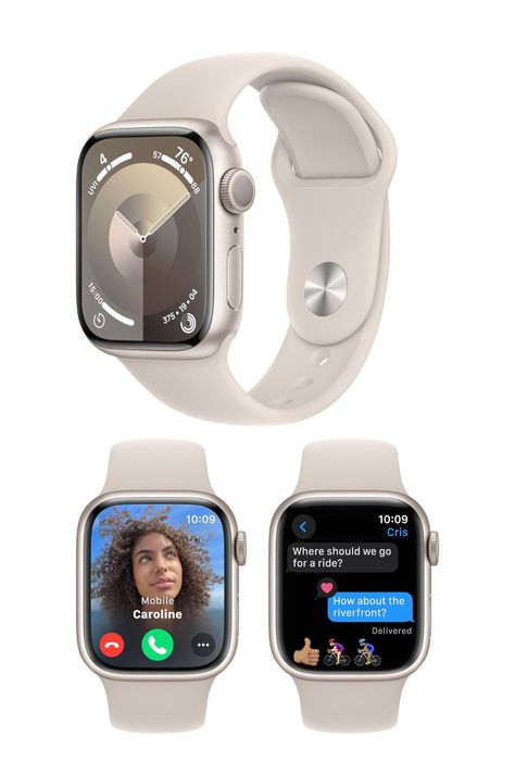 Apple Watch Series 9 Apple Watch Se Starlight, Apple Watch New Series, Apple Watch Series 9 Starlight, Apple Watch Series 6, Iphone Obsession, Apple Watch Series 3, Retina Display, Apple Watch Series, Fitness Tracker