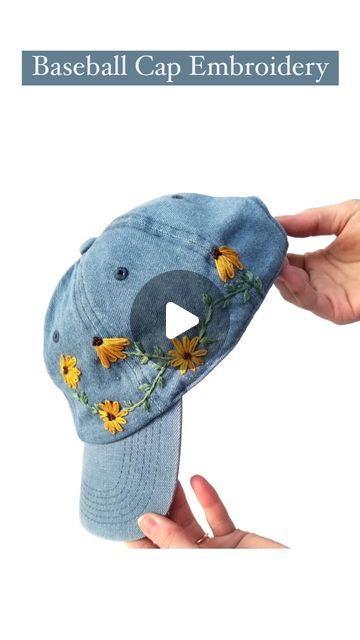 Sarah - DIY Embroidery Kits & Patterns on Instagram: "Mother’s Day gift idea 💡 embroider your mom a hat ✨ comment “baseball cap” and I’ll DM you the link for this embroidery pattern ✨" Diy Embroidery Kit, Diy Embroidery, Embroidery Kits, Baseball Cap, Mother’s Day, Embroidery Patterns, Baseball Hats, Baseball, Embroidery