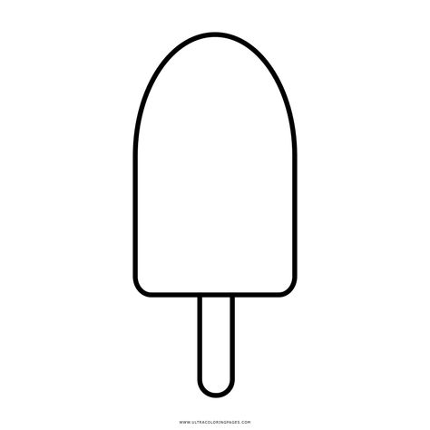 Popsicle Outline, Popsicle Coloring Page, Popsicle Clipart, Preschool Letters, Clipart Black And White, Summer School, Free Clip Art, Fun Easy, Free Art