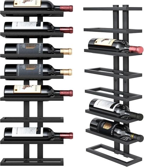 Amazon.com: Hoctieon 8 Tier Wall Mount Wine Rack, Metal Wine Rack for Wall, Wall Wine Racks for Wine Bottles, Wine Display for Wall mounted, Black Metal Wine Rack Wall Mounted, Black : Home & Kitchen Metal Wine Racks For Wall, Modern Wine Rack Metal, Wall Wine Racks, Wine Rack Wall Modern Black, Wine Rack Metal, Wall Mount Wine Rack, Black Metal Wine Rack Wall, Industrial Wall Mounted Wine Rack, Metal Wine Rack