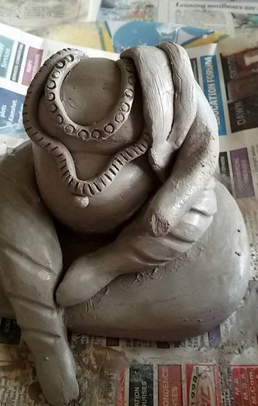 How to make Eco-friendly Ganesh Idol at Home - Art & Craft Ideas Staircase Cupboard, Eco Friendly Ganesha, Clay Ganesha, Ganesh Chaturthi Decoration, Ganpati Decoration At Home, Easy Pumpkin Carving, Ganapati Decoration, Ganesh Idol, Yoga Decor