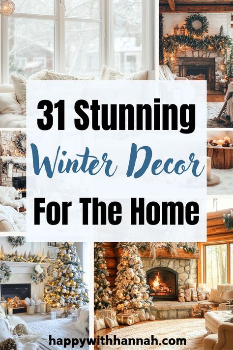 Get ready to cozy up your home with these 31 cute winter decor ideas! Full of DIY crafts, rustic touches, and cozy details, this guide is the perfect inspiration to create the perfect winter haven. Make your space feel festive and charming all winter season long! 🏡❄️ Winter Home Decor Cozy, Cozy Winter Bedroom, Diy Winter Decor, Decorations After Christmas, Easy Outdoor Projects, Winter Outdoor Decorations, Winter Decor Ideas For The Home, Easy Winter Decorations, Cozy Winter Home