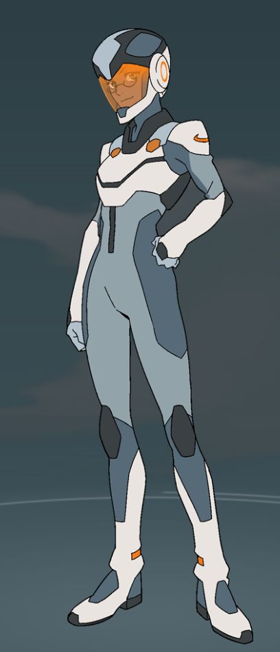 Nadia from Voltron: Legendary Defender in spacesuit Space Clothing Concept, Voltron Suit Design, Sci Fi Superhero Suit, Sci Fi Flight Suit Concept Art, Space Suits Drawing, Astronaut Suit Design, Sci Fi Space Suit Concept Art, Space Explorer Character Design, Space Suit Illustration