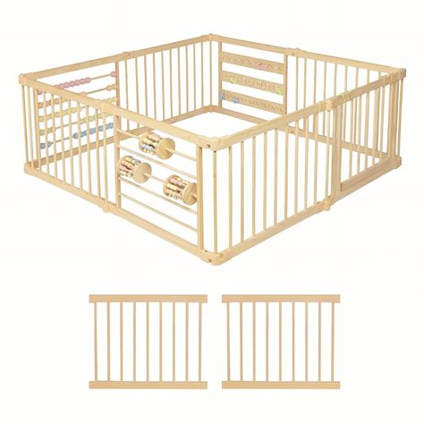 Amazon.com : Wooden Playpen Extra Large for toddlers and babies - (8/10) Wood Playpen panels - Foldable playpen - Adjustable baby playpen - Wooden foldable baby playpen - Extra large baby playpen, Baby play gate. : Baby Playpen Ideas, Playpen Baby, Play Pen, Toys Ideas, Baby Playpen, Baby Play, Kids Stuff, Diy Baby Stuff, Wooden Toys