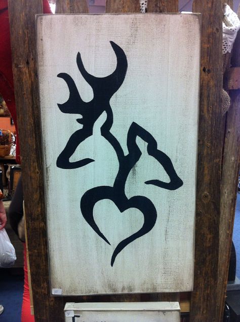 Browning Buck and Doe Heart Sign on Etsy, $25.00 Simple Diy Crafts, Wood Burning Ideas, Doe Deer, Buck And Doe, Rustic Crafts, Wood Burning Crafts, Wood Pallet Projects, Pallet Art, Heart Sign