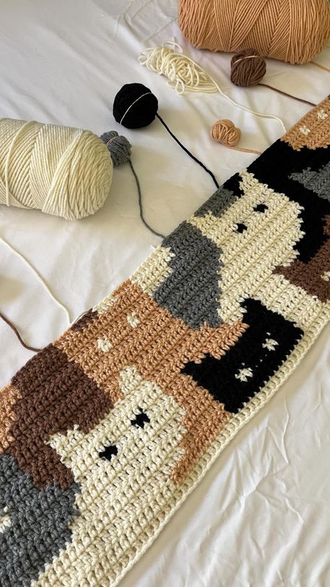 Shevonne (@shev.crochets) • Instagram photos and videos Crochet Tapestry Blanket, Cats Afghan, Tapestry Crochet Blanket, Tapestry Blanket, Crochet Tapestry, Crochet Dog, Tapestry Crochet, Crochet Ideas, Worth It