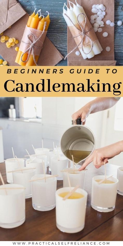 Easy Way To Make Candles, How To Make Oil Candles, Make Your Own Candles Diy, Cheap Candle Making, Melting Soy Wax For Candles, Best Homemade Candle Scents, How To Make Own Candles, Essential Oil Recipes For Candle Making, Diy Making Candles