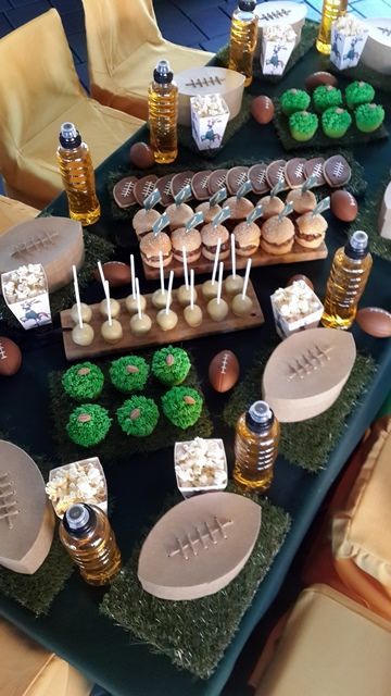 Food Ideas - Sports Party Springbok Rugby Party, Rugby Party Ideas, Cricket Theme Cake, Rugby Cake, Rugby Party, Rugby Birthday, Springbok Rugby, 6 Nations, Sports Party Decorations