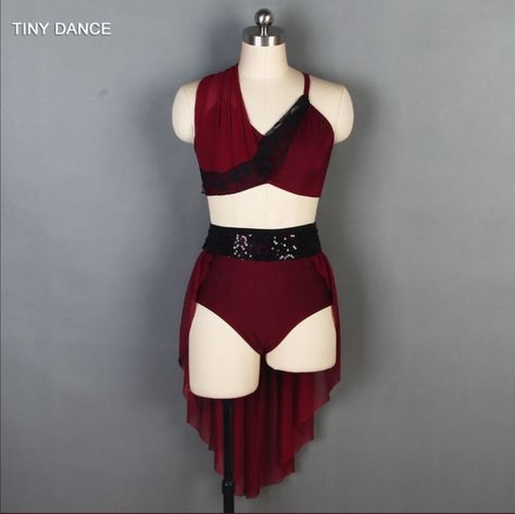 Red Dance Costumes, Contemporary Dance Dress, Pretty Dance Costumes, Circus Outfits, Dance Costumes Dresses, Seductive Dress, Custom Dance Costumes, Dance Costumes Lyrical, Festival Outfits Rave