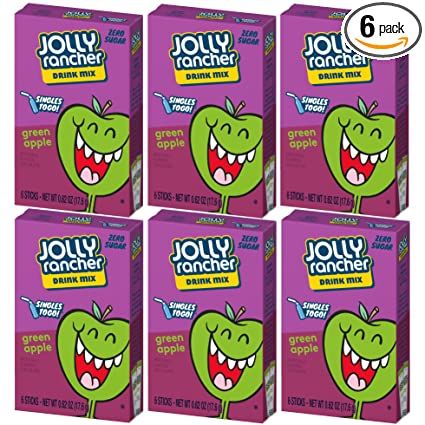 Jolly Rancher Soda, Jolly Rancher Drink, Jolly Rancher Candy, Raspberry Drink, Jolly Ranchers Candy, Cherry Drink, Energy Drink Mix, Apple Drinks, Sugar Free Drinks