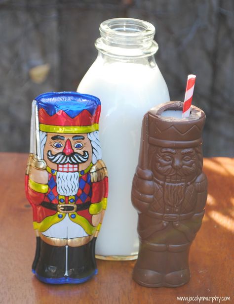 milk served in a chocolate nutcracker ... Got Chocolate, Chocolate Santa, Christmas Breakfast, The Nutcracker, Fun Treats, Christmas Chocolate, Nutcracker Christmas, Holly Jolly, Holiday Treats